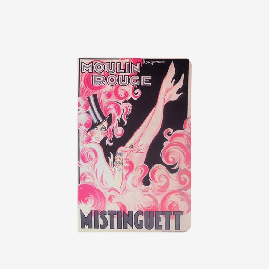 Carnet broché 11x17cm de la revue avec Mistinguett du Moulin Rouge