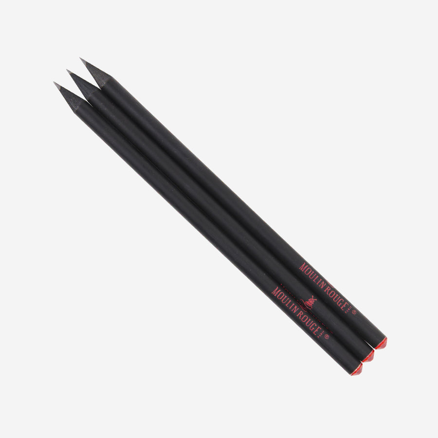 Kit de crayons de papier du Moulin Rouge avec strass rouge