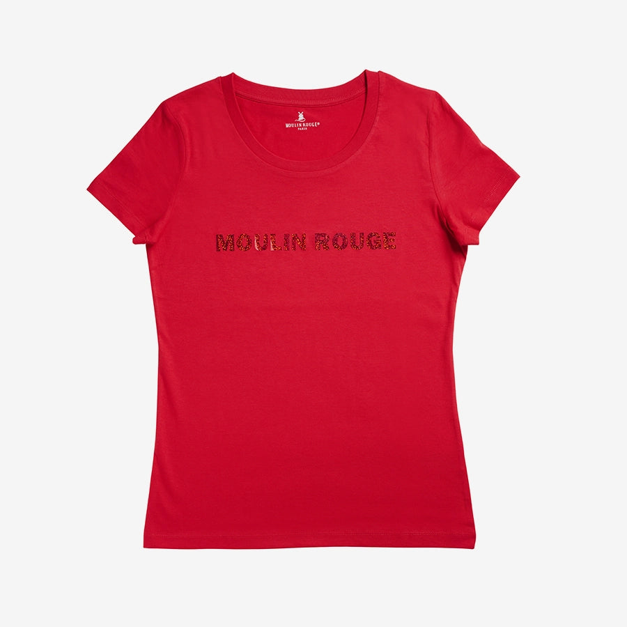 Moulin Rouge Hologramm round collar T shirt